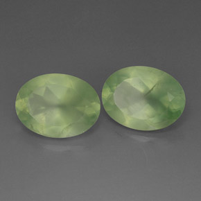 Prehnite naturale verde da  ct, trasparente, trasparente/traslucido