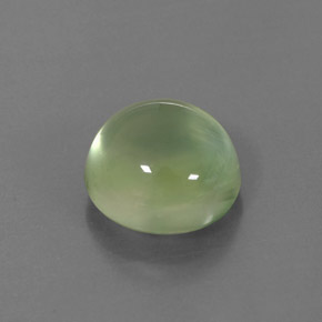 Prehnite naturale verde da 4,43 ct, taglio rotondo, trasparente