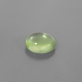 Prehnite naturale verde da 2,11 ct, taglio ovale, trasparente