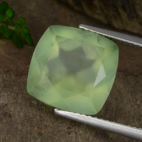 Prehnite naturale verde da 7,15 ct, trasparente, trasparente/traslucido