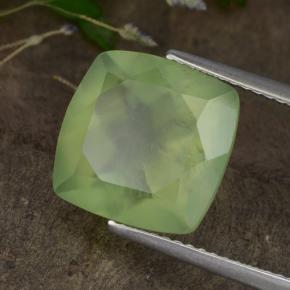 Prehnite naturale verde da 6,62 ct, trasparente, trasparente/traslucido