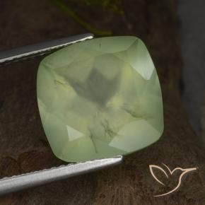Prehnite Yellow Green  naturale da 7.26 ct, Cuscino, Traslucido