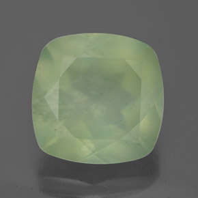 Prehnite naturale verde da 7,04 ct, trasparente, trasparente/traslucido