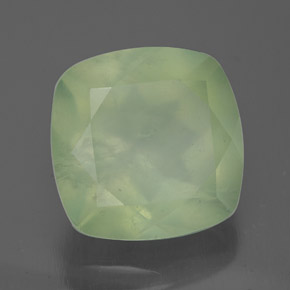 Prehnite naturale verde da 7,04 ct, trasparente, trasparente/traslucido