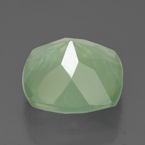 Prehnite naturale verde da 7,04 ct, trasparente, trasparente/traslucido