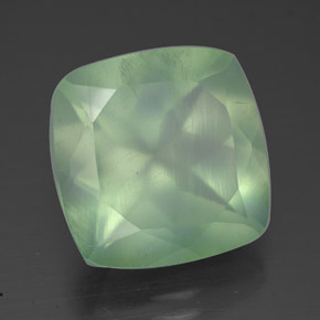 Prehnite naturale verde da 6,90 ct, trasparente, trasparente/traslucido