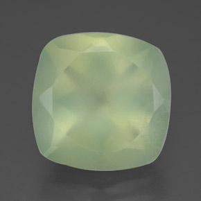 Prehnite naturale verde da 6,90 ct, trasparente, trasparente/traslucido