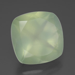 Prehnite naturale verde da 6,90 ct, trasparente, trasparente/traslucido