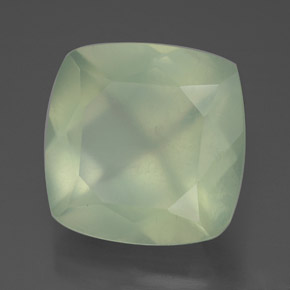 Prehnite naturale verde da 7,44 ct, trasparente, trasparente/traslucido