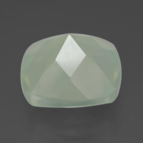 Prehnite naturale verde da 7,44 ct, trasparente, trasparente/traslucido