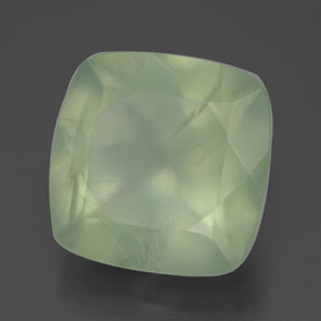 Prehnite naturale verde da 7,24 ct, trasparente, trasparente/traslucido
