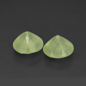 Prehnite naturale verde da 3,78 ct, trasparente, trasparente/traslucido