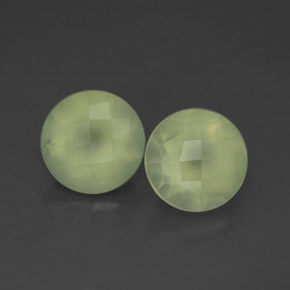 Gemme di Prehnite Medium Green  naturale da 3.98 ct, Trasparente, Trasparente/Traslucido