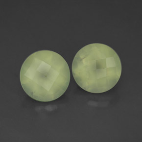 Gemme di Prehnite Medium Green  naturale da 3.98 ct, Trasparente, Trasparente/Traslucido