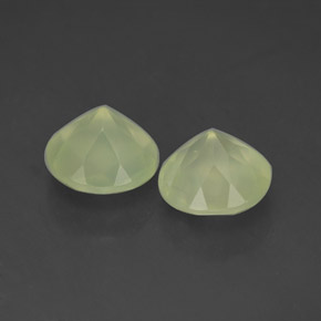 Gemme di Prehnite Medium Green  naturale da 3.98 ct, Trasparente, Trasparente/Traslucido