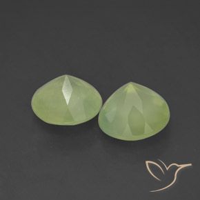 Gemme di Prehnite Yellow Green  naturale da 3.86 ct, Rotondo, Trasparente/Traslucido