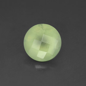 Prehnite naturale verde da 1,93 ct, trasparente, trasparente/traslucido
