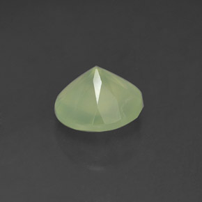 Prehnite naturale verde da 1,93 ct, trasparente, trasparente/traslucido