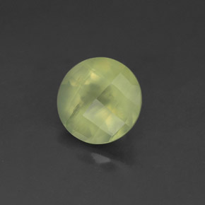 Prehnite naturale verde da 1,83 ct, trasparente, trasparente/traslucido