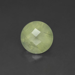 Prehnite naturale verde da 1,93 ct, trasparente, trasparente/traslucido
