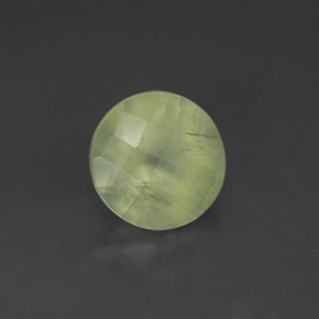 Prehnite naturale verde da 1,93 ct, trasparente, trasparente/traslucido