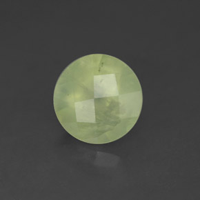 Prehnite naturale verde da 1,97 ct, trasparente, trasparente/traslucido