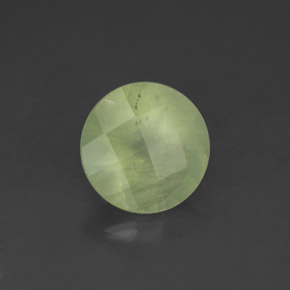 Prehnite naturale verde da 1,97 ct, trasparente, trasparente/traslucido