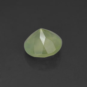 Prehnite naturale verde da 1,94 ct, taglio rotondo, trasparente