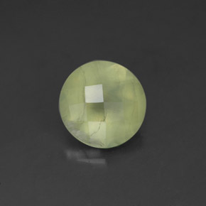 Prehnite naturale verde da 1,71 ct, trasparente, trasparente/traslucido