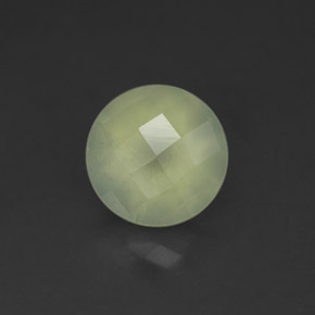 Prehnite naturale verde da 2,08 ct, trasparente, trasparente/traslucido