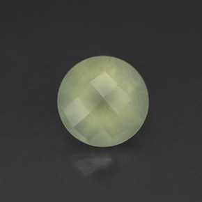 Prehnite naturale verde da 2,08 ct, trasparente, trasparente/traslucido