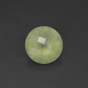 Prehnite naturale verde da 1,70 ct, trasparente, trasparente/traslucido