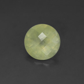 Prehnite naturale verde da 1,70 ct, trasparente, trasparente/traslucido