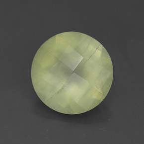 Prehnite Verde naturale da 1.67 ct, Trasparente, Trasparente/Traslucido