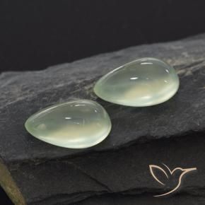 Gemme di Prehnite Yellow Green  naturale da 5.44 ct, Forma a pera, Trasparente