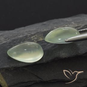 Gemme di Prehnite Yellow Green  naturale da 5.44 ct, Forma a pera, Trasparente