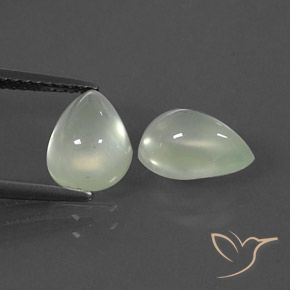 Gemme di Prehnite Yellow Green  naturale da 3.71 ct, Forma a pera, Trasparente