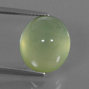 Prehnite naturale verde da 8,51 ct, trasparente, trasparente/traslucido