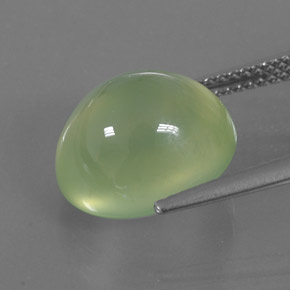 Prehnite naturale verde da 8,51 ct, trasparente, trasparente/traslucido