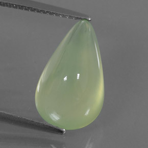Prehnite naturale verde da 7,24 ct, trasparente, trasparente/traslucido