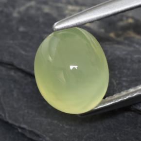 Prehnite naturale verde da 3,01 ct, trasparente, trasparente/traslucido