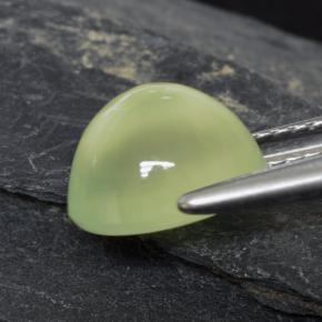 Prehnite naturale verde da 3,01 ct, trasparente, trasparente/traslucido