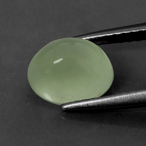 Prehnite naturale verde da 2,11 ct, trasparente, trasparente/traslucido