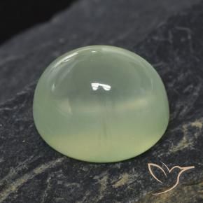 Prehnite Pale Green  naturale da 3.21 ct, Ovale, Trasparente
