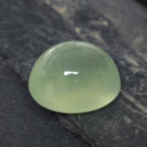 Prehnite naturale verde da 2,90 ct, taglio ovale, trasparente