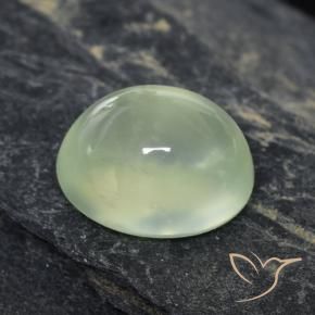 Prehnite Pale Green  naturale da 1.59 ct, Ovale, Trasparente