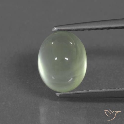 2.23ct Naturale Light Green  Prehnite, Ovale, Trasparente/Traslucido