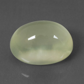 Prehnite naturale verde da 10,03 ct, taglio ovale, trasparente