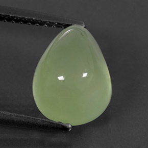 Prehnite Verde naturale da 4.69 ct, Trasparente, Trasparente/Traslucido
