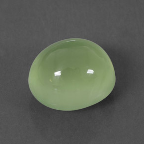 Prehnite naturale verde da 6,65 ct, trasparente, trasparente/traslucido